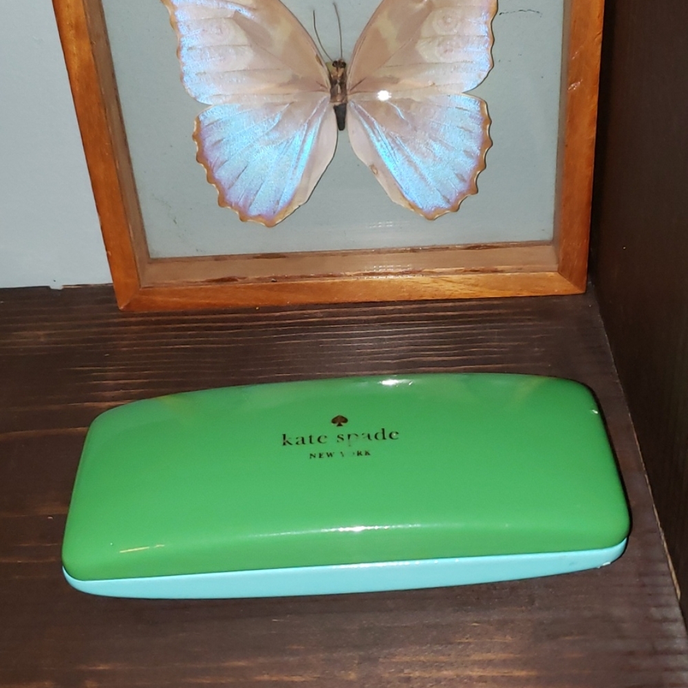 Kate Spade Eyeglasses Hinged Patent Leather Case - Picture 2 of 12